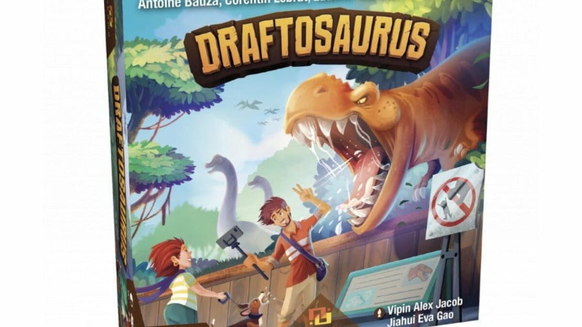 Draftosaurus est un jeu familial pour construire un parc à dinosaures